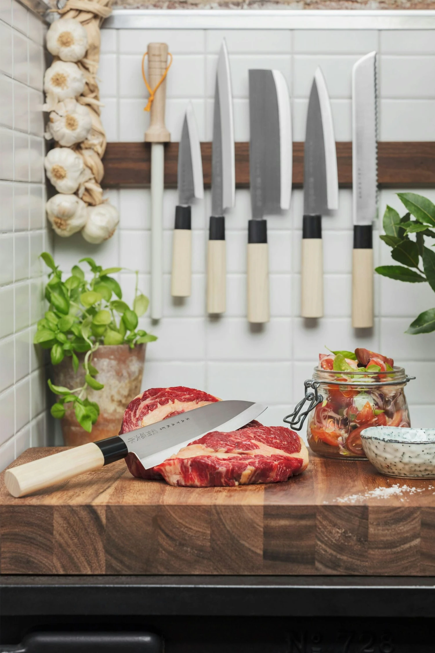 Satake Houcho Knivsæt, 6 Dele 4 Satake Houcho Knivsæt, 6 Dele - Billede 4