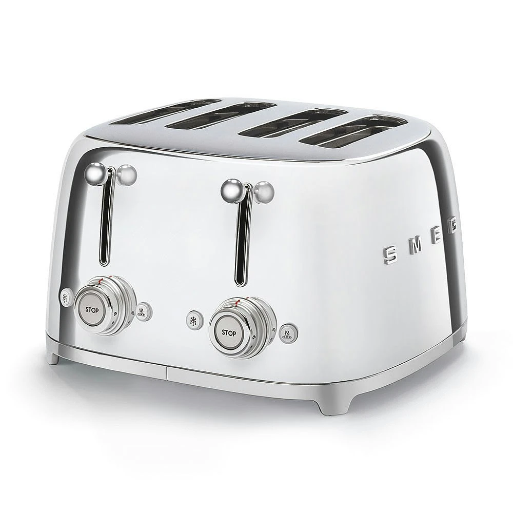 Smeg Retro Toaster 4 Slices, Chrome 2 Smeg Retro Toaster 4 Slices, Chrome - Billede 2