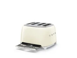 Smeg Retro Toaster 4 Slices, Cream -Køkkenudstyr Butik smeg retro toaster 4 slices 5