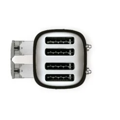 Smeg Retro Toaster 4 Slices, Black -Køkkenudstyr Butik smeg retro toaster 4 slices 9