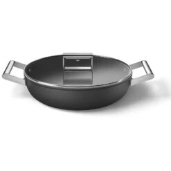 Smeg Sautépande 28 Cm, Sort 9 Smeg Sautépande 28 Cm, Sort -Køkkenudstyr Butik smeg sautepande 28 cm 19