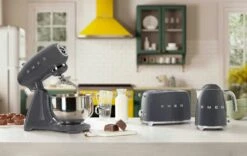 Smeg Toaster 2 Slices, Grey 10 Smeg Toaster 2 Slices, Grey -Køkkenudstyr Butik smeg smeg brdrister 2 skiver creme 106