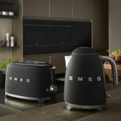 Smeg Toaster 2 Slices, Matt Black 9 Smeg Toaster 2 Slices, Matt Black -Køkkenudstyr Butik smeg smeg brdrister 2 skiver creme 44