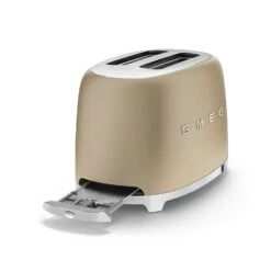 Smeg Toaster 2 Slices, Matt Gold 8 Smeg Toaster 2 Slices, Matt Gold -Køkkenudstyr Butik smeg smeg brdrister 2 skiver creme 54