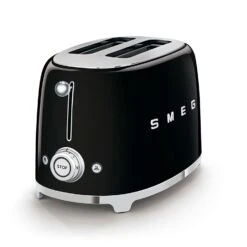 Smeg Brødrister 2 Skiver, Sort -Køkkenudstyr Butik smeg smeg brdrister 2 skiver creme 57