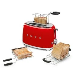 Smeg Brødrister 2 Skiver, Rød 9 Smeg Brødrister 2 Skiver, Rød -Køkkenudstyr Butik smeg smeg brdrister 2 skiver creme 84