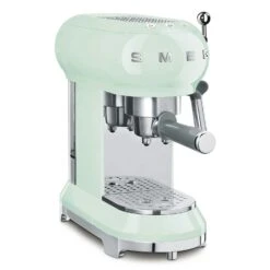 Smeg Retro Espresso Machine, Pastel Green