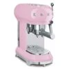 Smeg Retro Espresso Machine, Pink