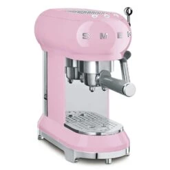 Smeg Retro Espresso Machine, Pink