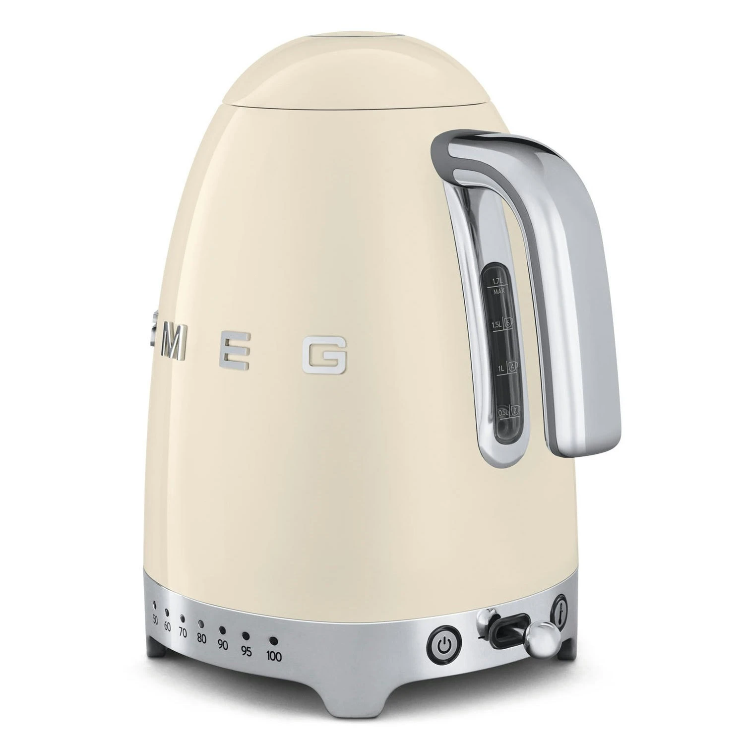 Smeg Kedel Med Temperatur 1,7L, Creme 2 Smeg Kedel Med Temperatur 1,7L, Creme - Billede 2