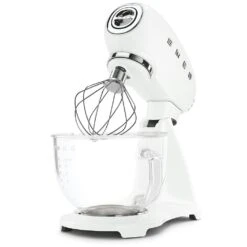 Smeg Kitchen Machine With Glass Bowl, White -Køkkenudstyr Butik smeg smeg kitchen machine with glass bowl white 2