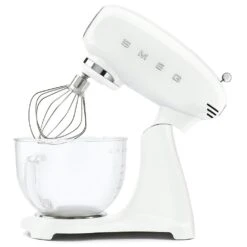 Smeg Kitchen Machine With Glass Bowl, White -Køkkenudstyr Butik smeg smeg kitchen machine with glass bowl white 4