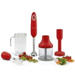 Smeg Stavblender, Rød 8 Smeg Stavblender, Rød -Køkkenudstyr Butik smeg smeg stavblender sort 10