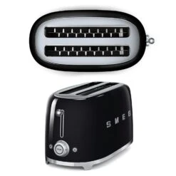 Smeg Toaster 4 Skiver, Krom 8 Smeg Toaster 4 Skiver, Krom -Køkkenudstyr Butik smeg smeg toaster 4 skiver creme 1 2
