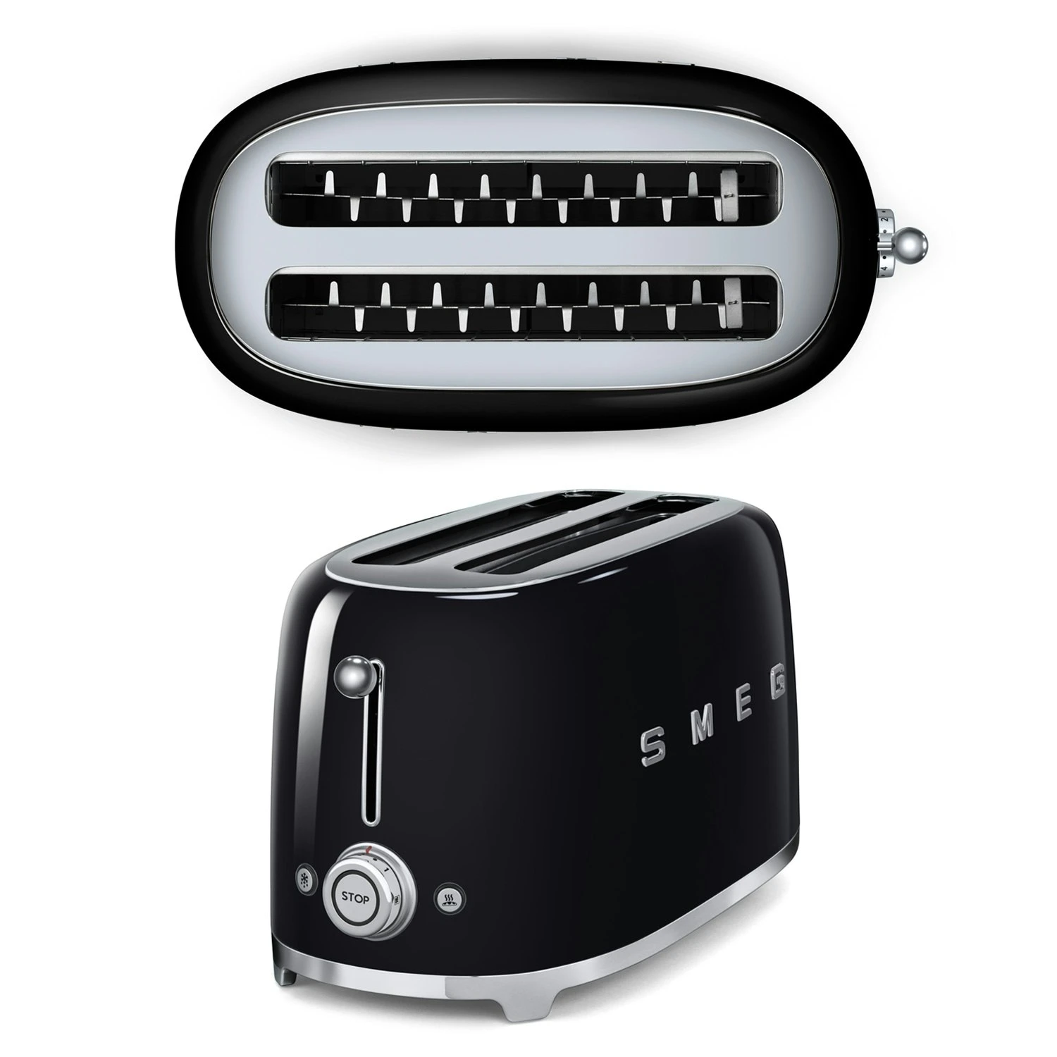 Smeg Toaster 4 Skiver, Krom 4 Smeg Toaster 4 Skiver, Krom - Billede 4