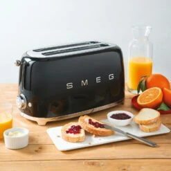 Smeg Toaster 4 Skiver, Hvid 5 Smeg Toaster 4 Skiver, Hvid -Køkkenudstyr Butik smeg smeg toaster 4 skiver creme 2 1