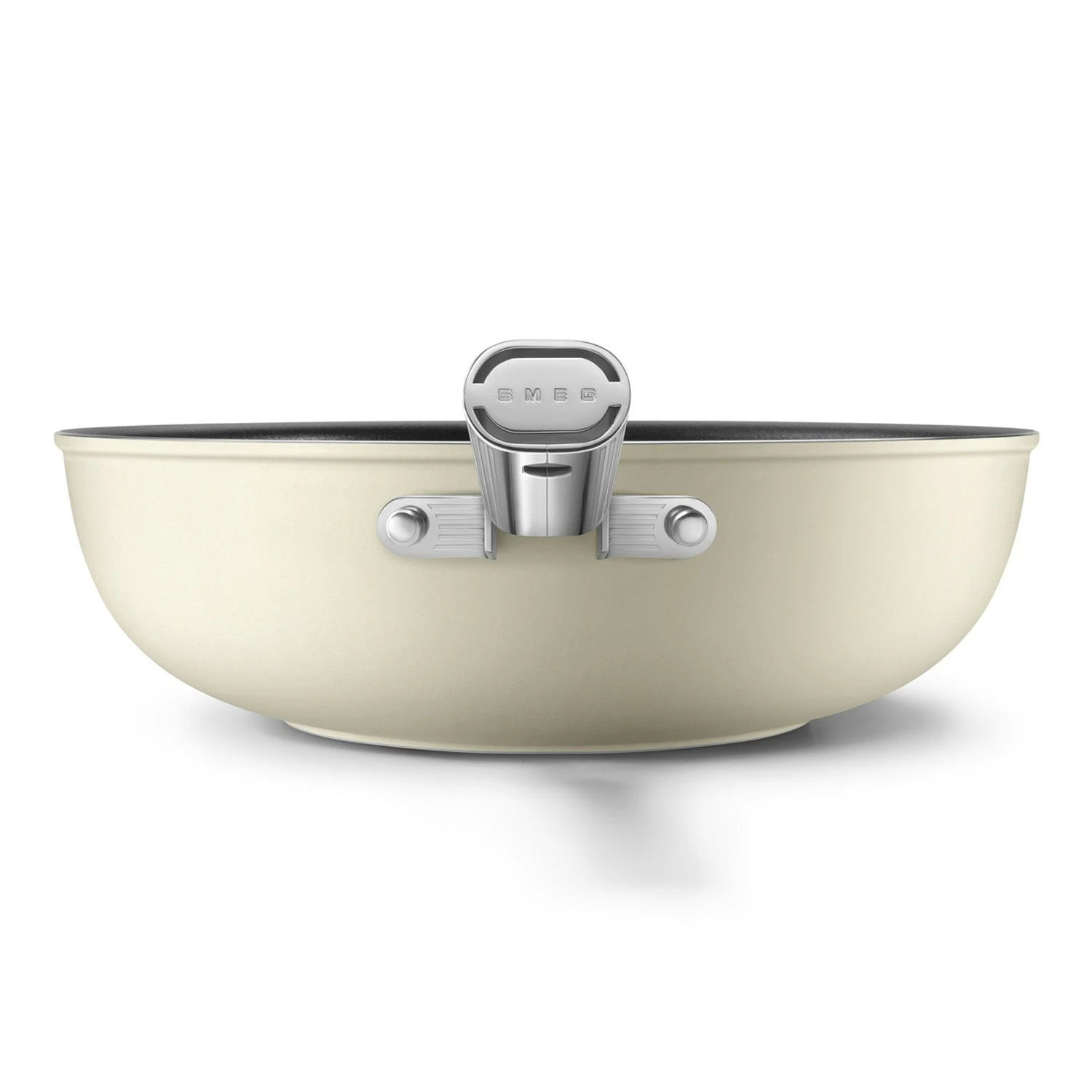 Smeg Wokpande 30 Cm, Cremefarvet 4 Smeg Wokpande 30 Cm, Cremefarvet - Billede 4