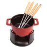 Staub Chocolate Fondue Set, Cherry/Black