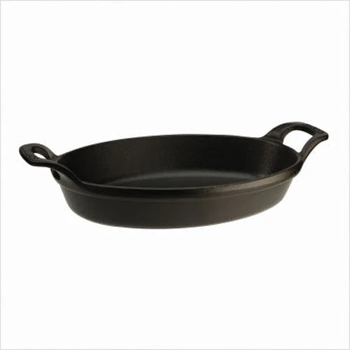 Staub Large Oval Dish, Black 1 Staub Large Oval Dish, Black