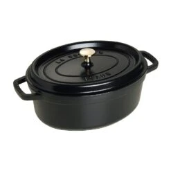 Staub Oval Cocotte 29 Cm 4,2 L, Svart