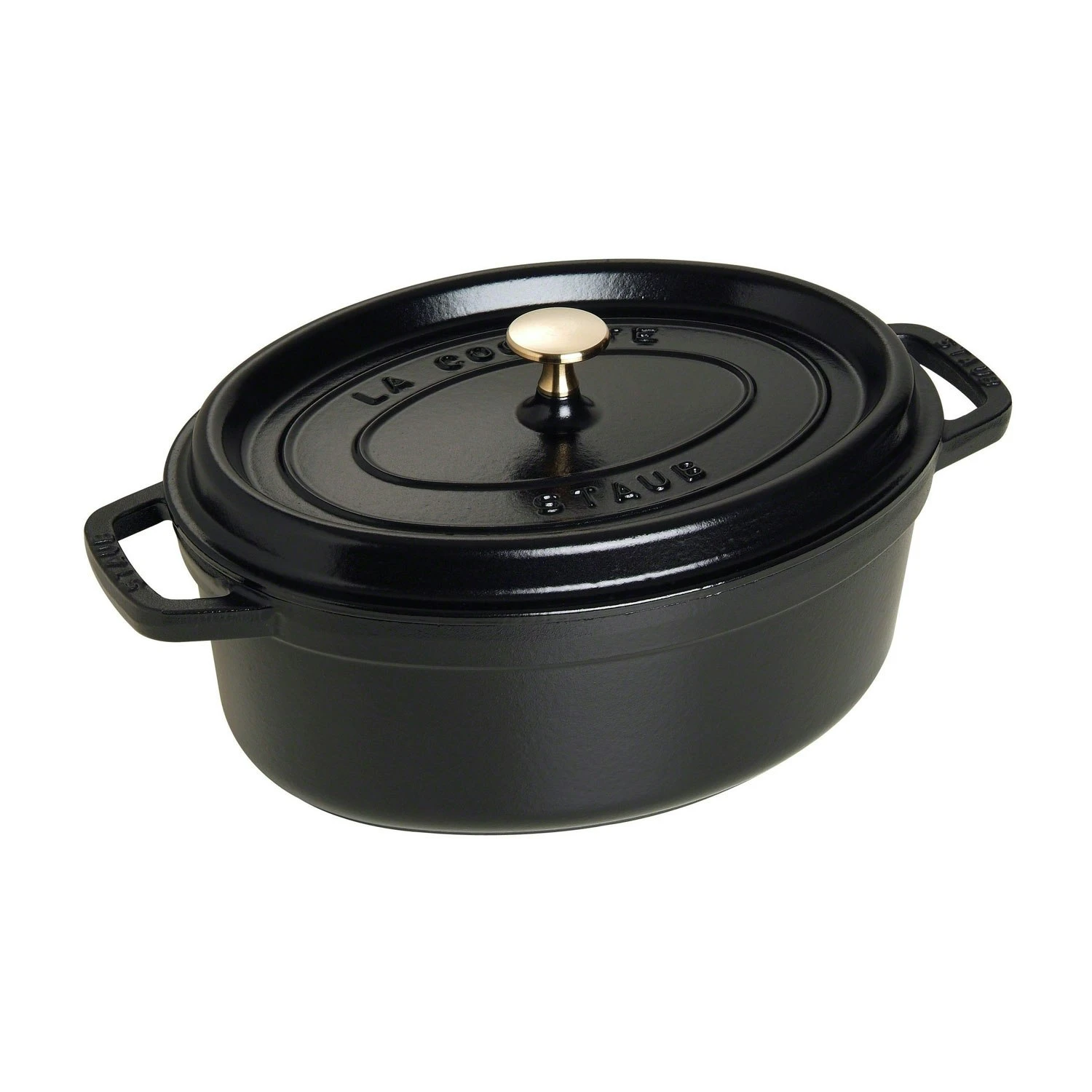 Staub Oval Cocotte 29 Cm 4,2 L, Svart 1 Staub Oval Cocotte 29 Cm 4,2 L, Svart