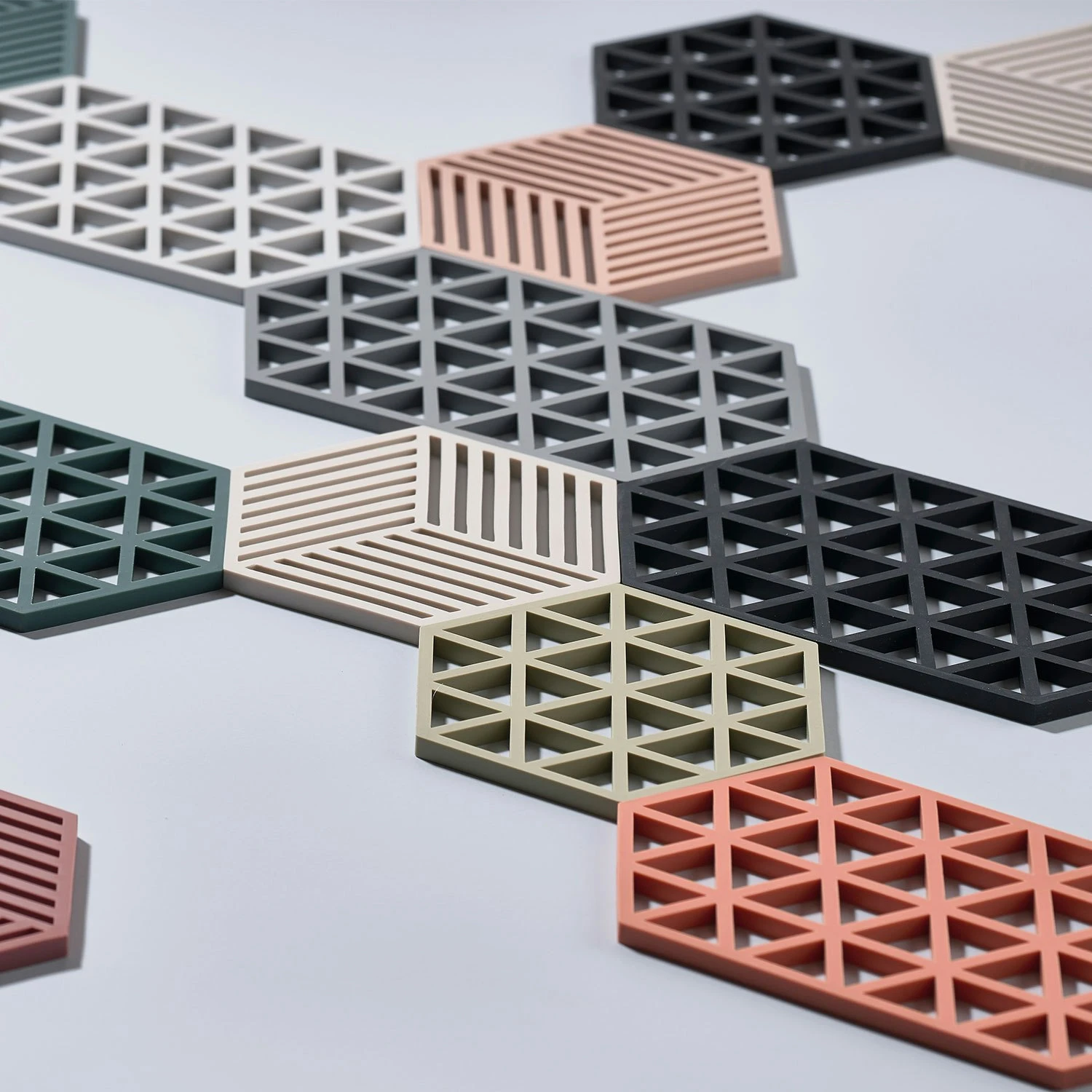 Zone Denmark Triangles Bordskåner L, Cool Grey 3 Zone Denmark Triangles Bordskåner L, Cool Grey - Billede 3