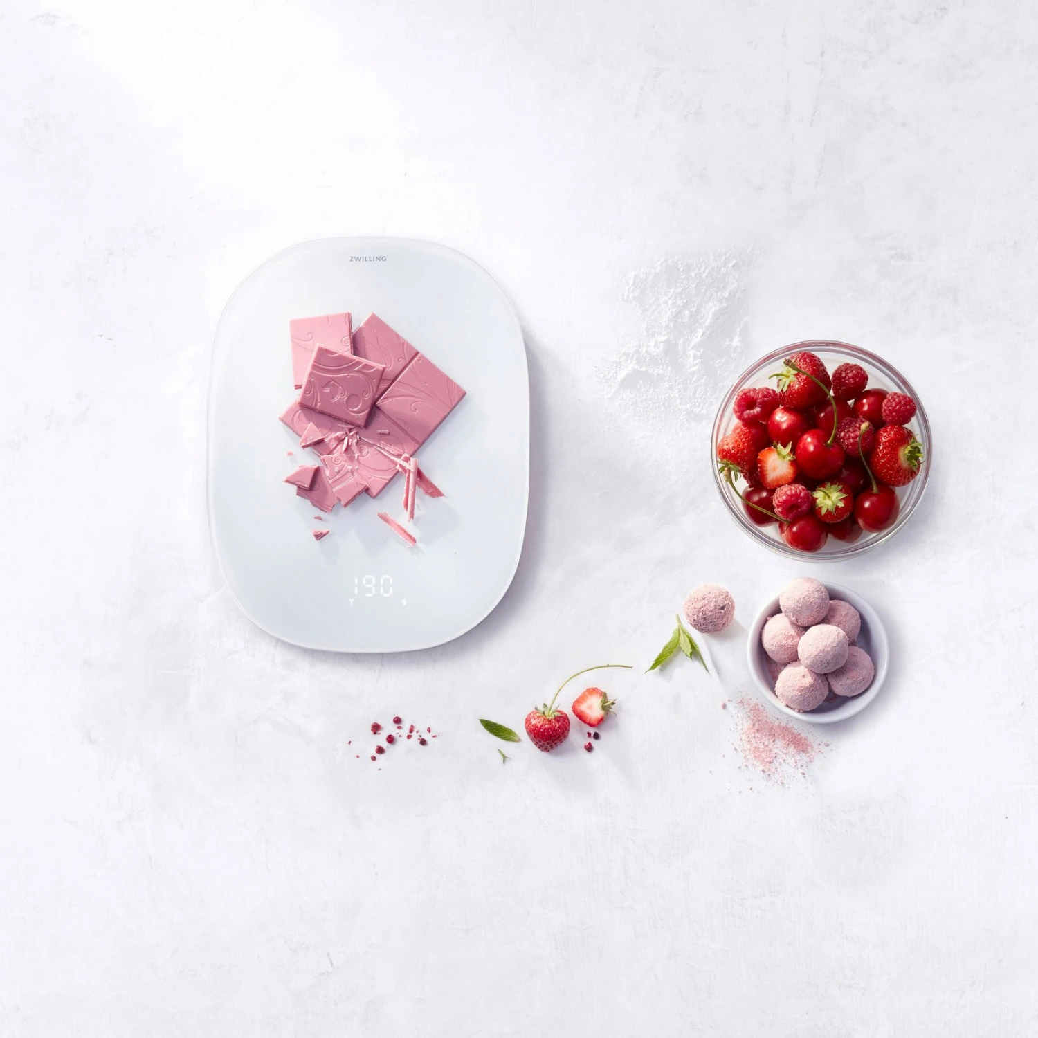 Zwilling Enfinigy Køkkenvægt Digital 10 Kg, Rosé 2 Zwilling Enfinigy Køkkenvægt Digital 10 Kg, Rosé - Billede 2