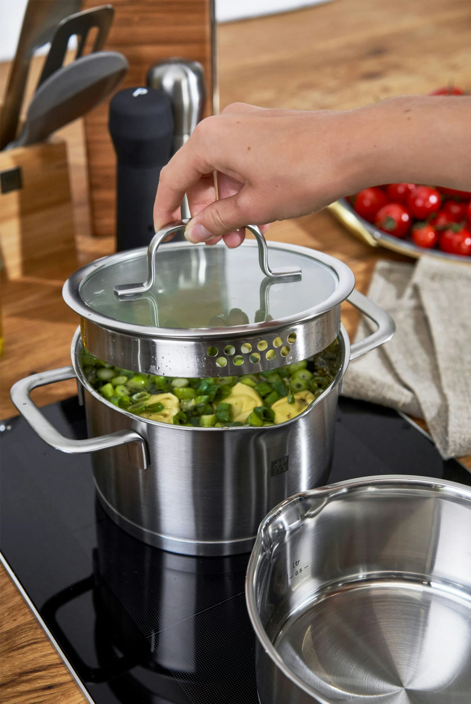 Zwilling True Flow Grydesæt Rustfrit Stål 3 Dele 4 Zwilling True Flow Grydesæt Rustfrit Stål 3 Dele - Billede 4